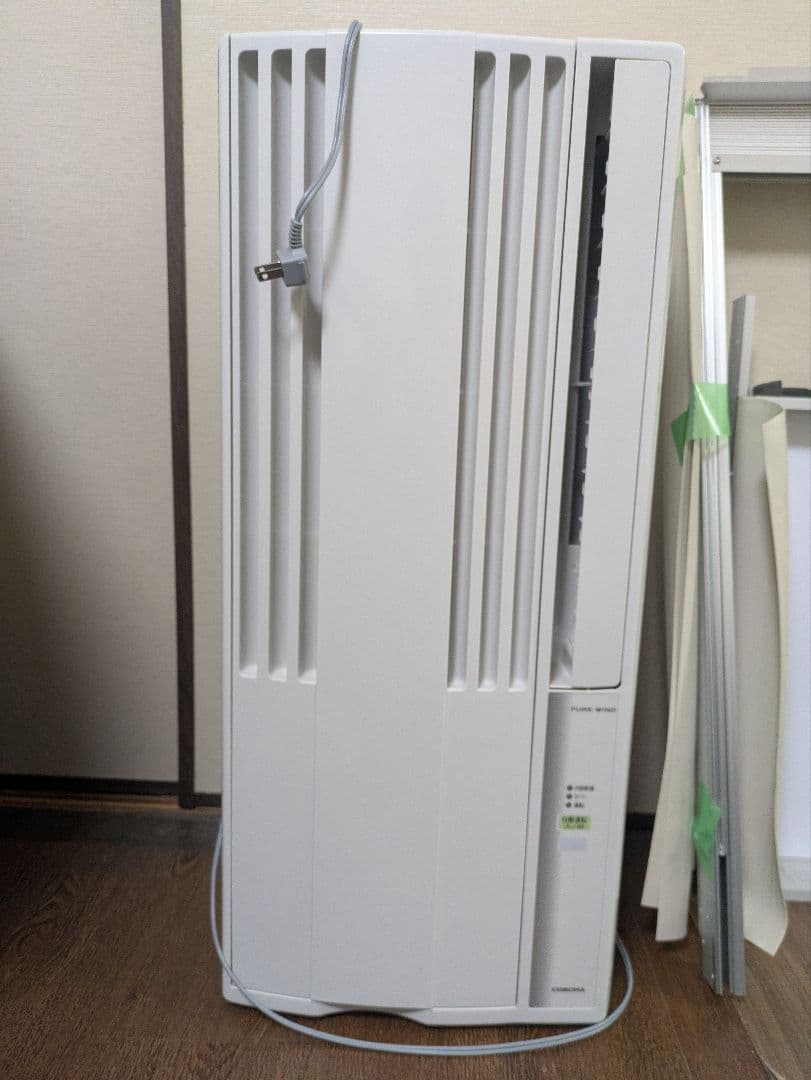 CORONA 窓枠エアコン CW-F1624R 説明書 取付枠付き