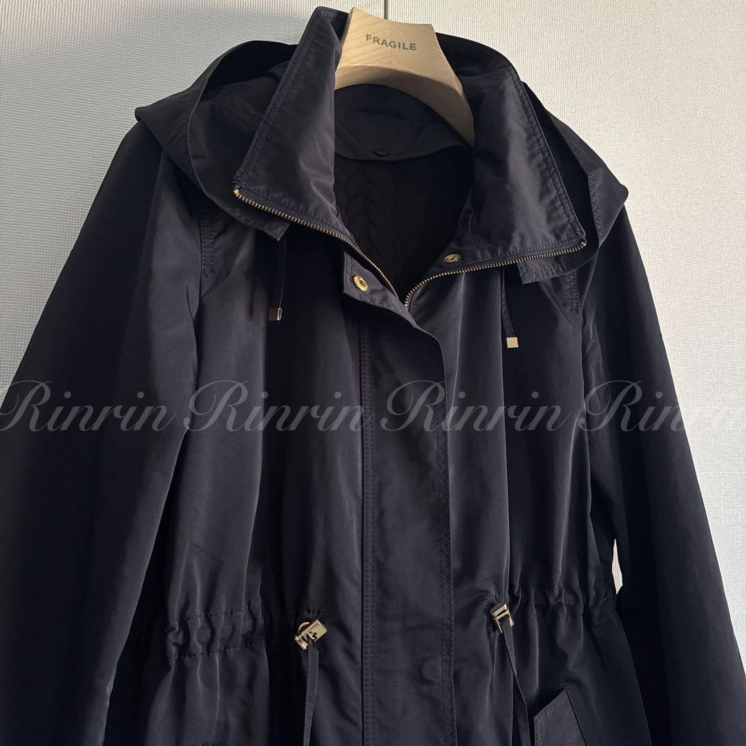 ANAYI ブライトツイルライナー付モッズコート 36