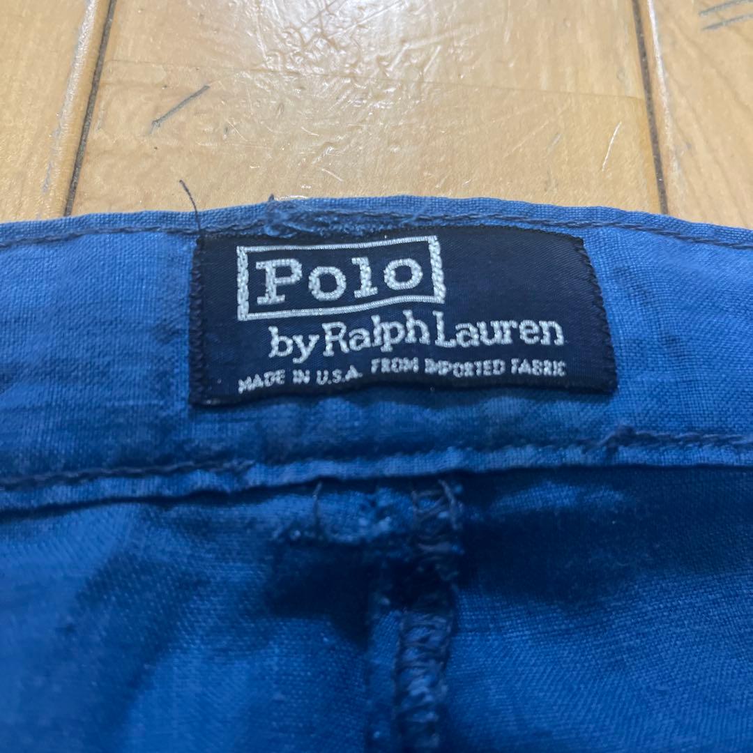 USA製 80s 90s Ralph Lauren ワイド リネン スラックス