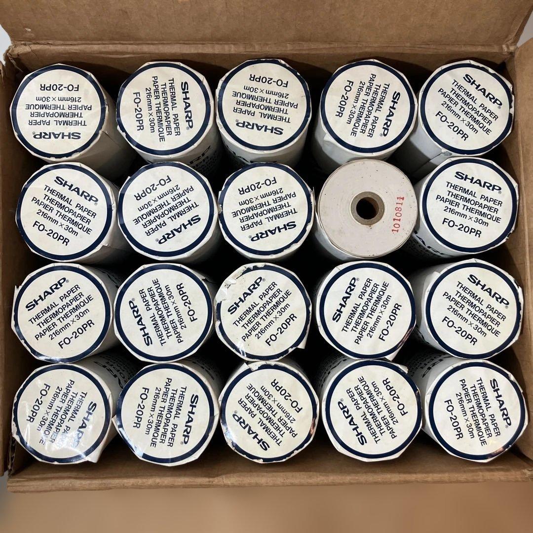 SHARP FO-20PR 純正感熱紙 216mm×30m 未使用