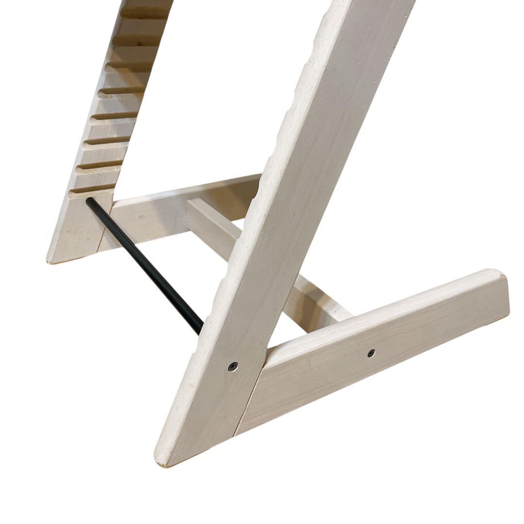 ストッケ　トリップトラップ　ホワイトウォッシュ　ベビーセット付き　シリアル4