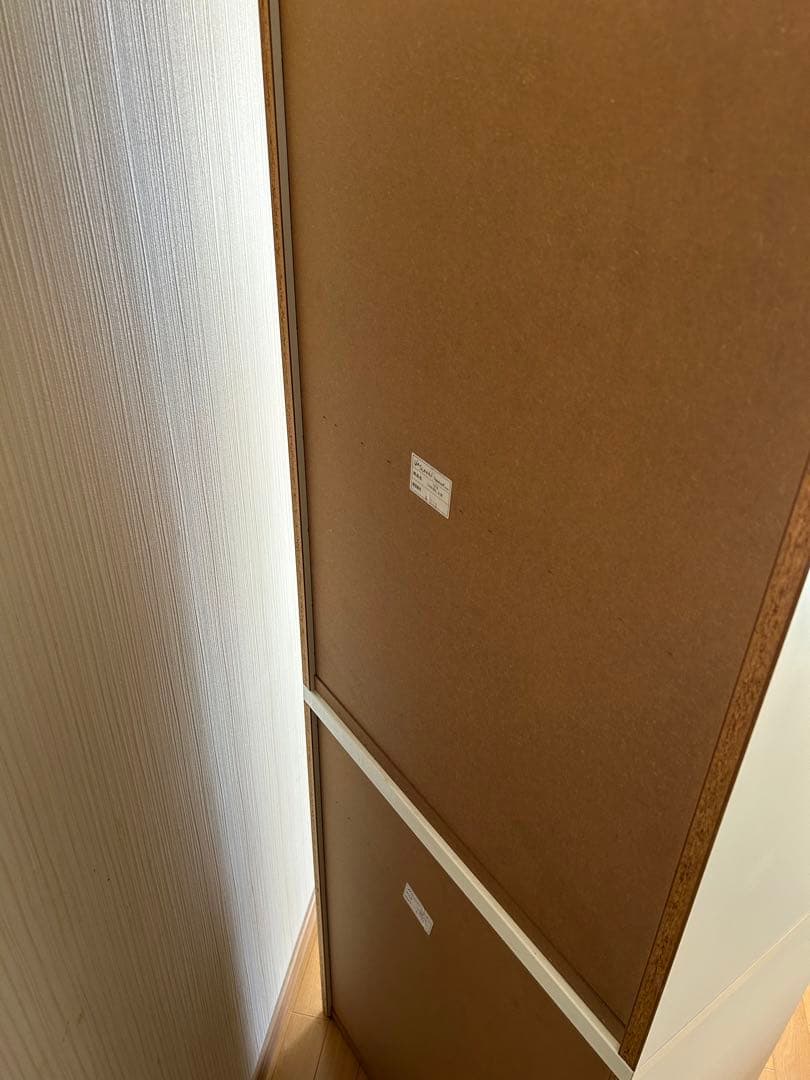 SunnyTakahashi ホワイト食器棚 ガラス扉付き 5段