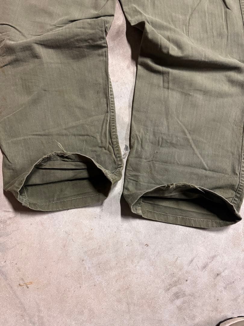 40's U.S.ARMY M-43 HBTパンツ 13スターボタン