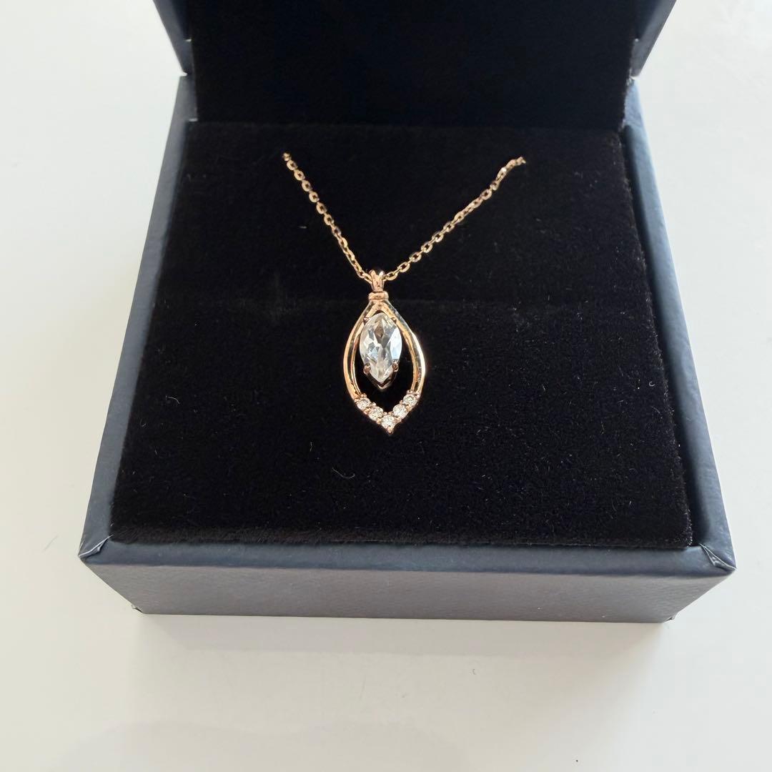 【新品未使用】 festaria k10YG トパーズネックレス ネックレス