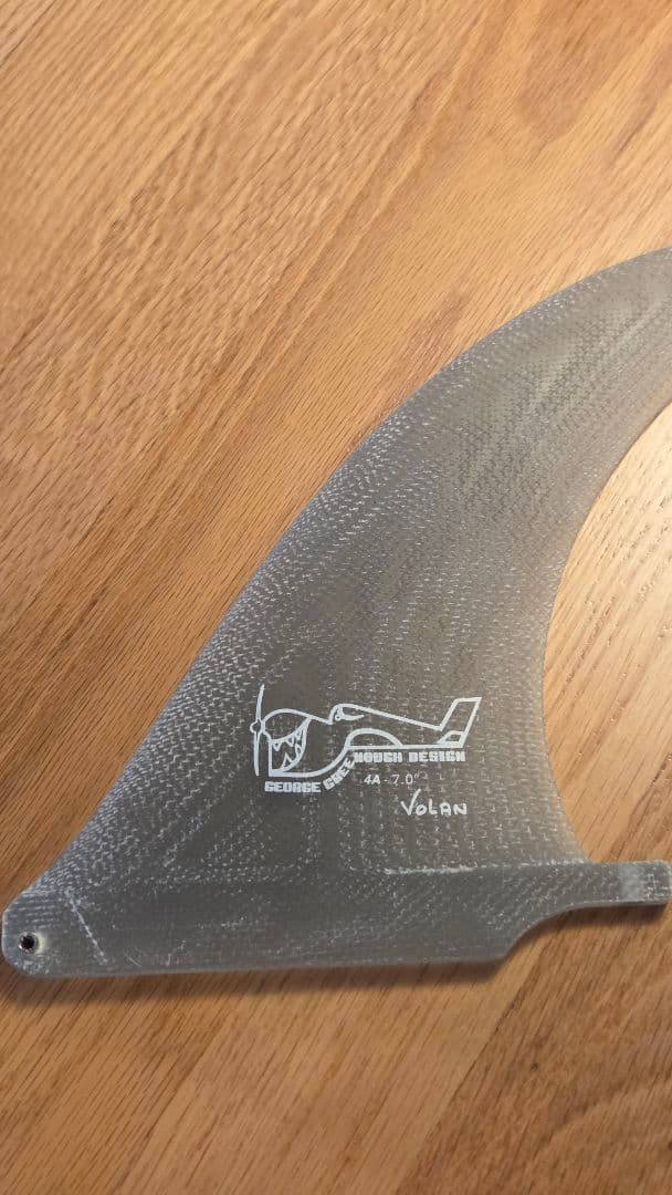 ジョージグリノー　シングルフィン　7.0 サーフボードフィン