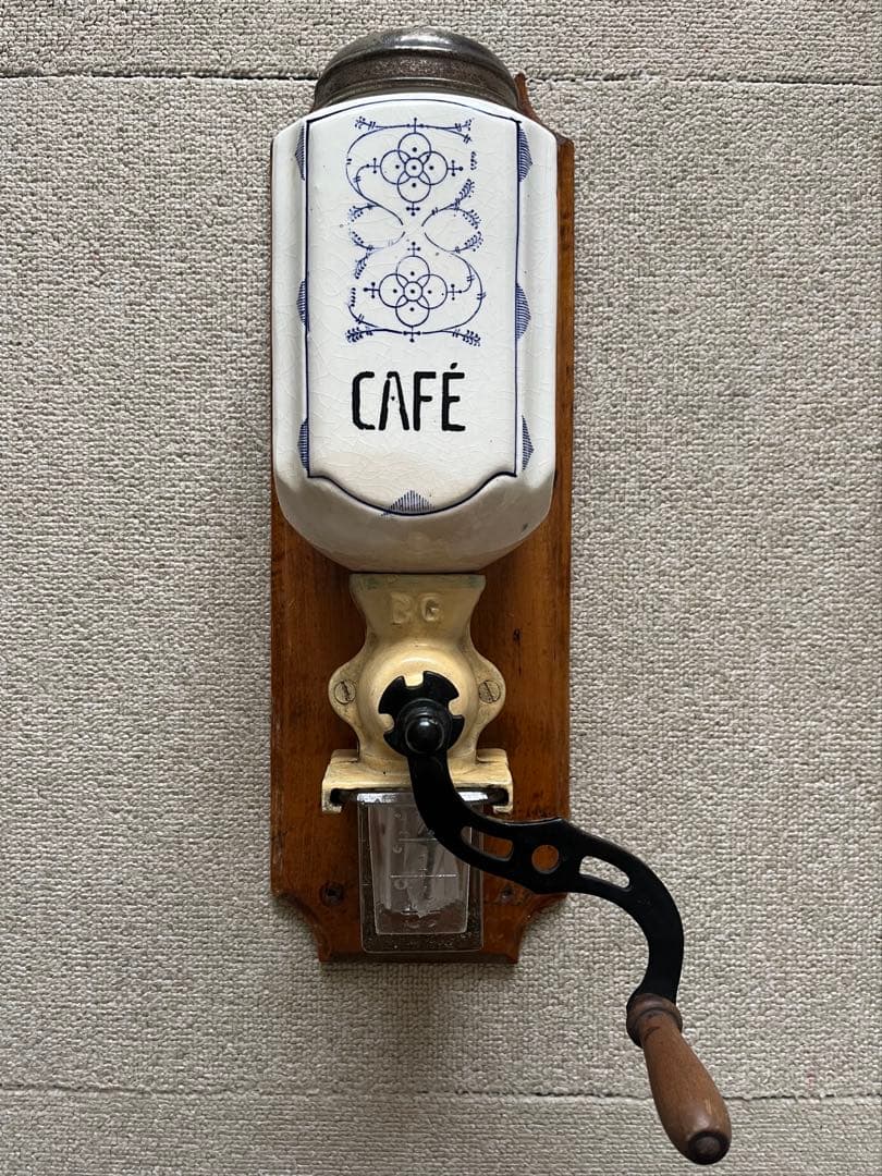 フランスアンティーク 壁掛けコーヒーミル