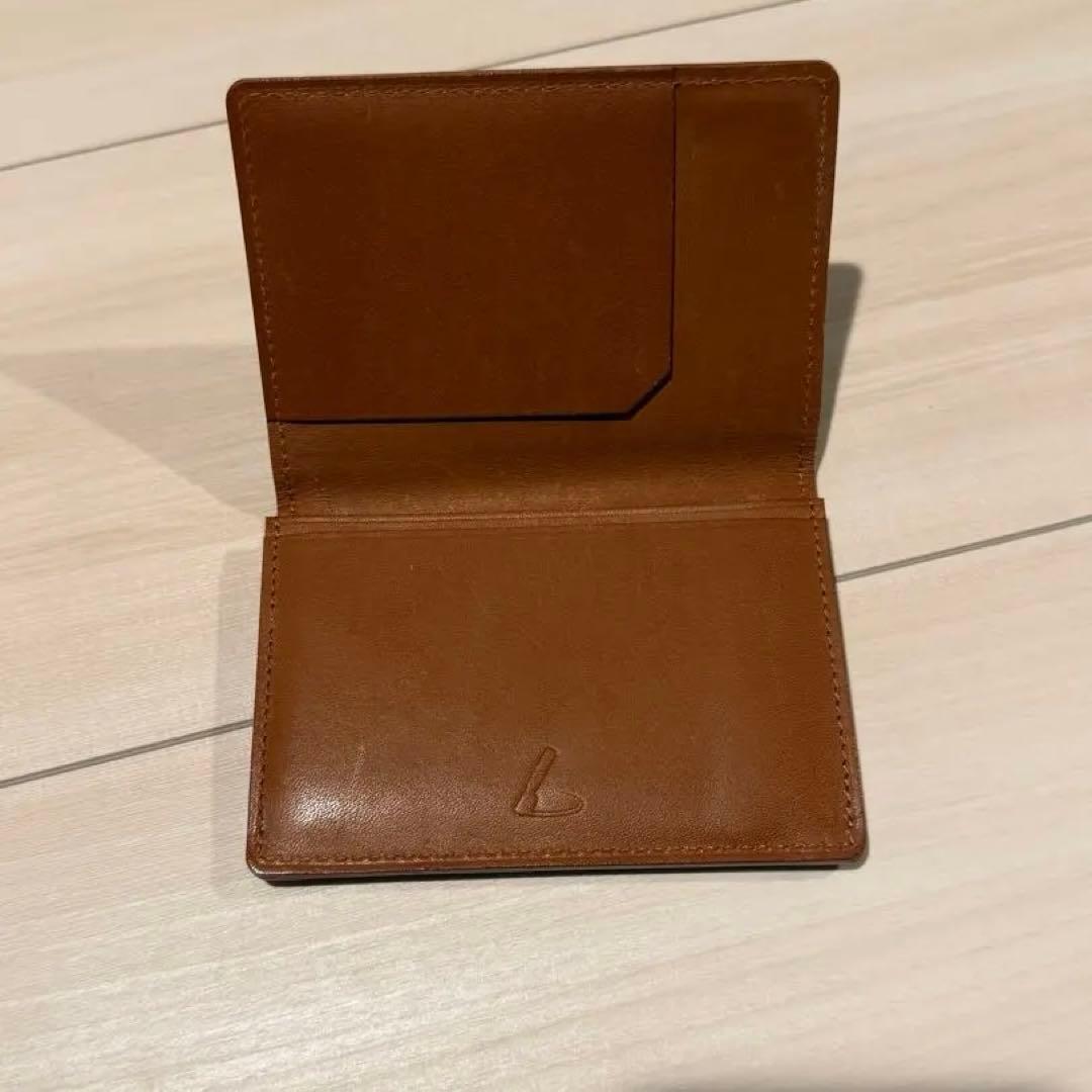 土屋鞄 コードバン ダークブラウン レザー 名刺入れ