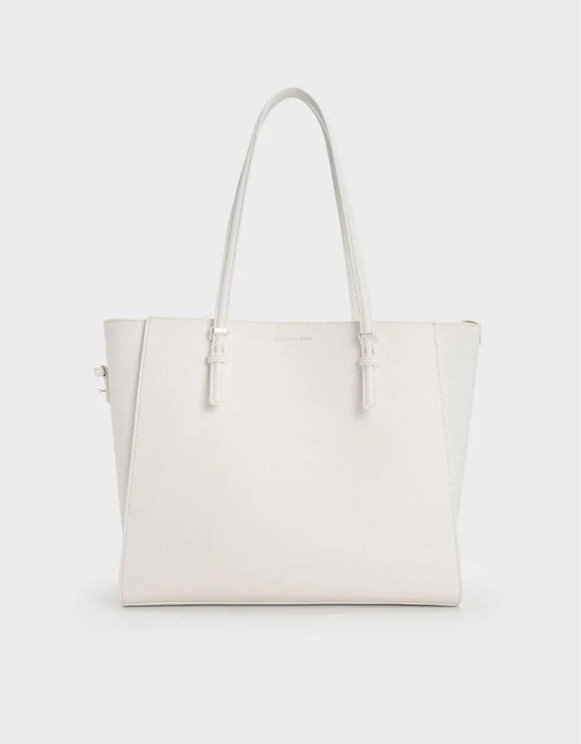 CHARLES&KEITH クラシックダブルハンドル トートバッグ