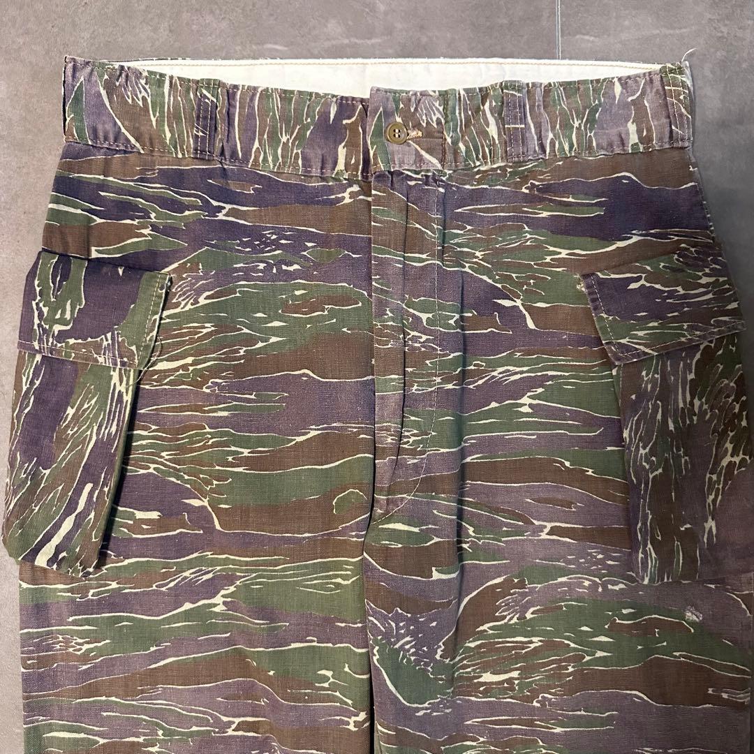 60s タイガーストライプ usarmy ベトナム　パンツ　サイドアジャスター