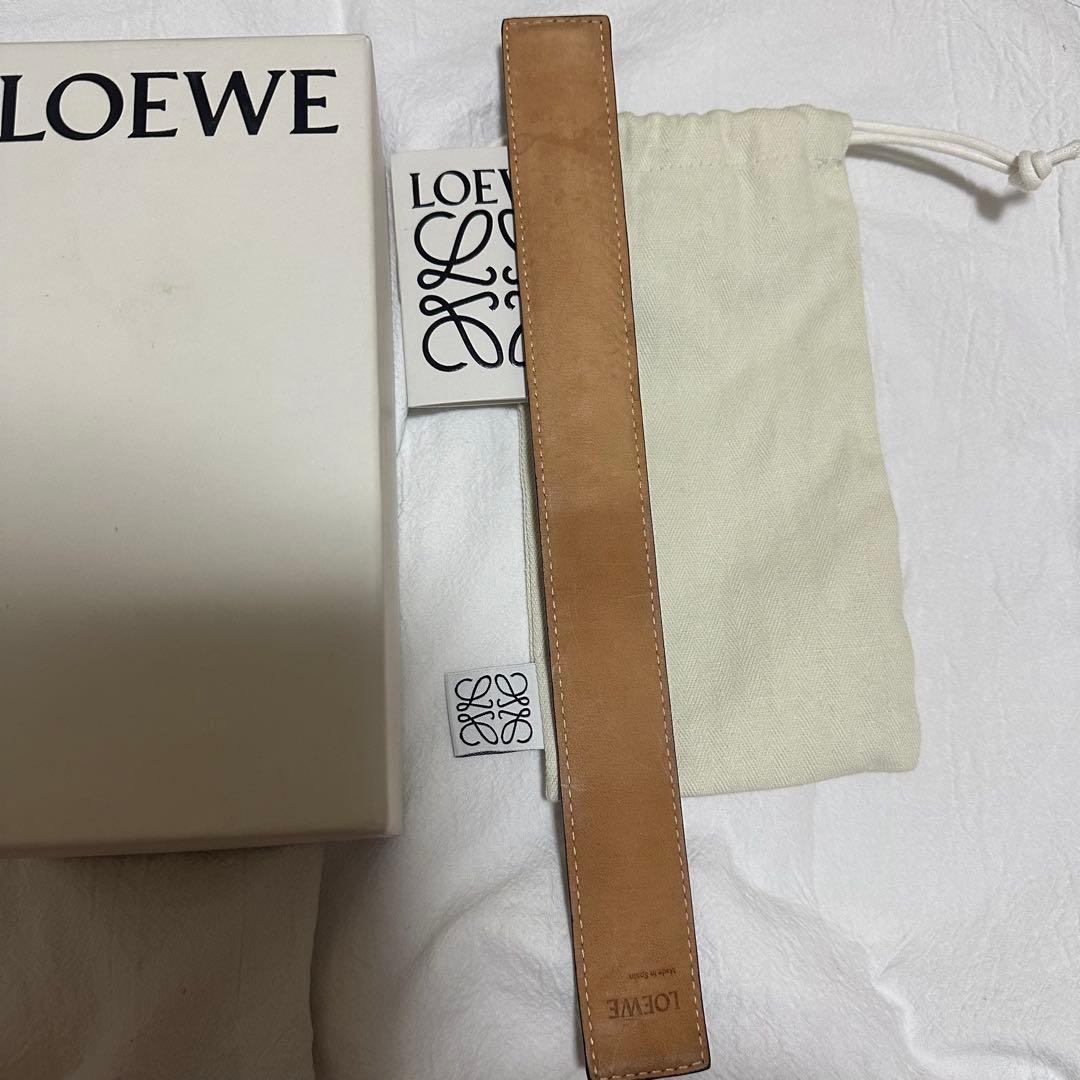 ロエベ スラップ ブレスレット レザー バングル アナグラム