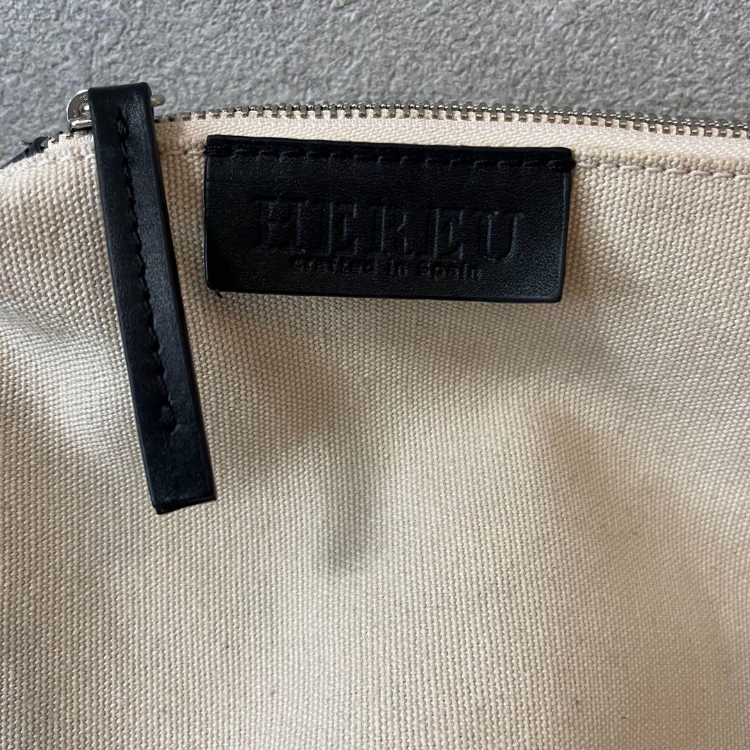 最終値下げ★美品　HEREU かごバッグ ナチュラル　ブラック