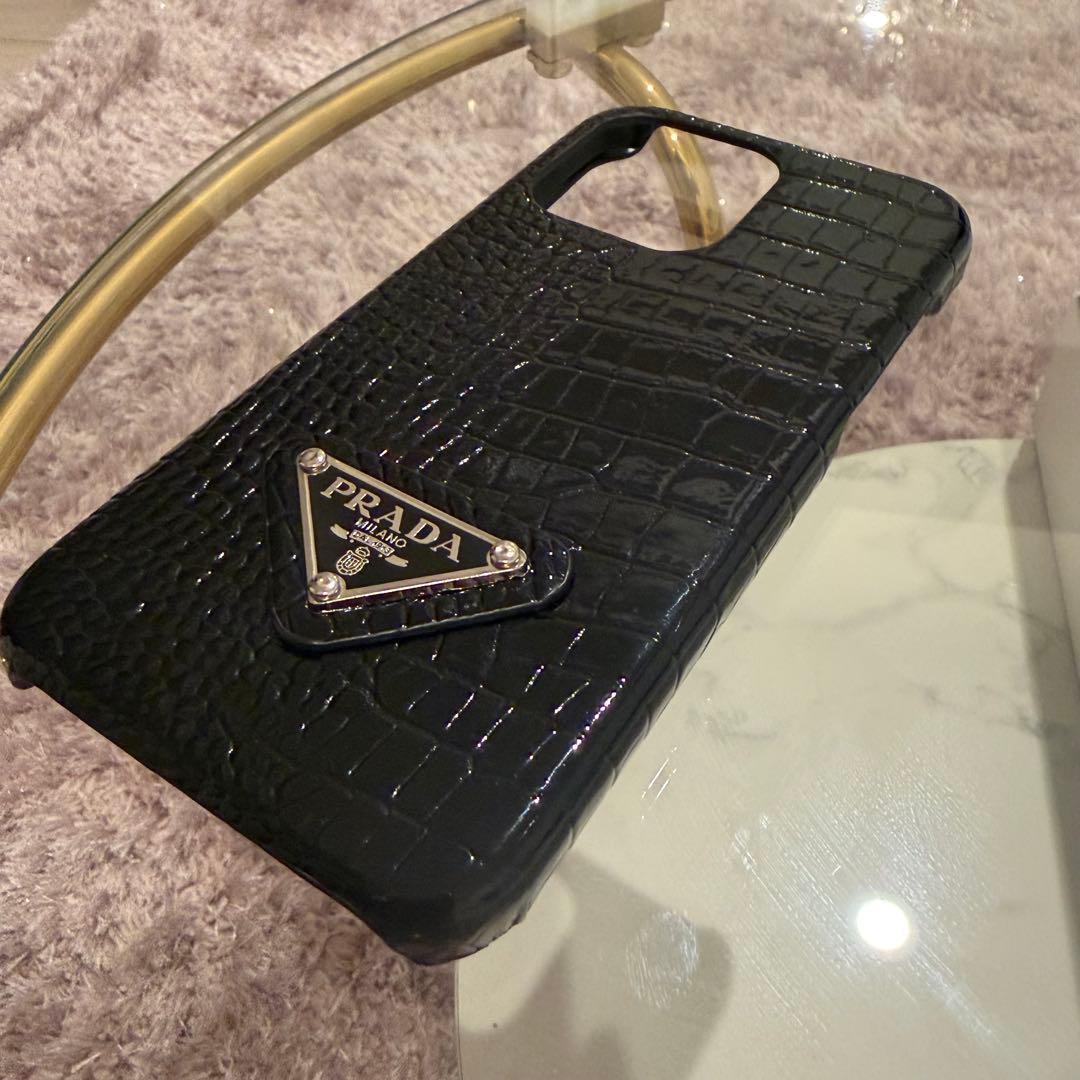PRADA クロコダイル調 iPhone15ProMAXケース