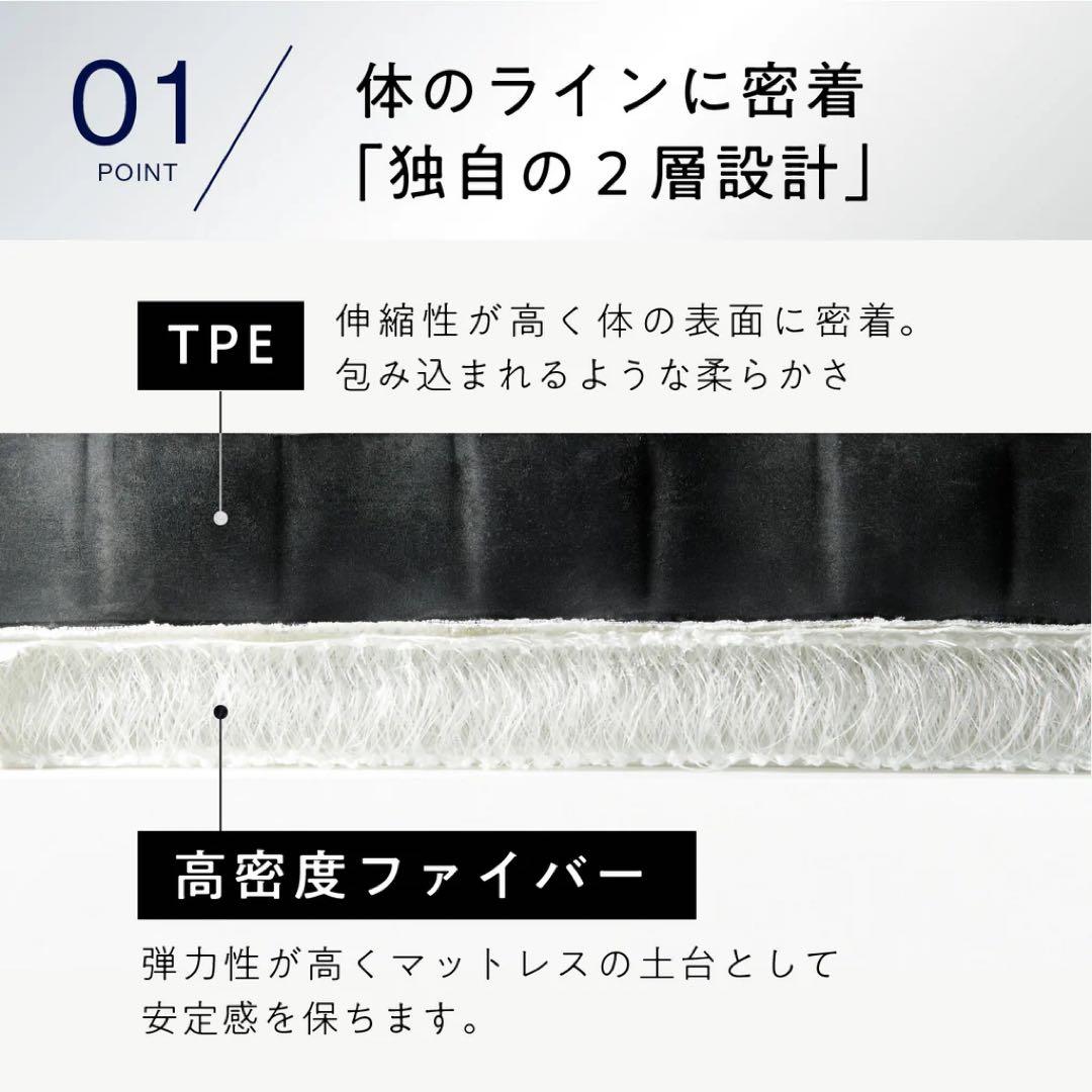 ヒツジのいらないマットレス(セミダブル)