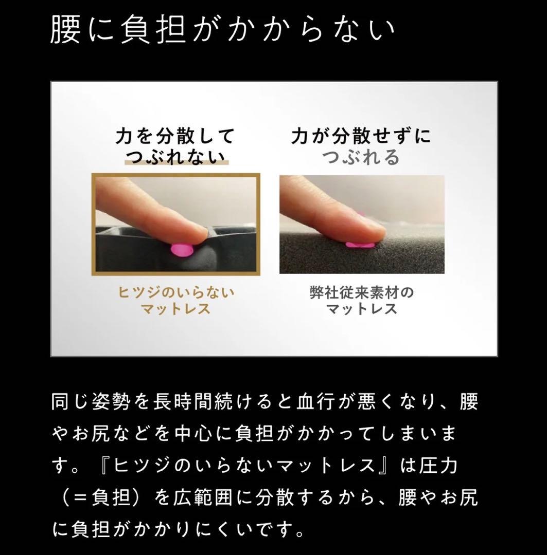 ヒツジのいらないマットレス(セミダブル)