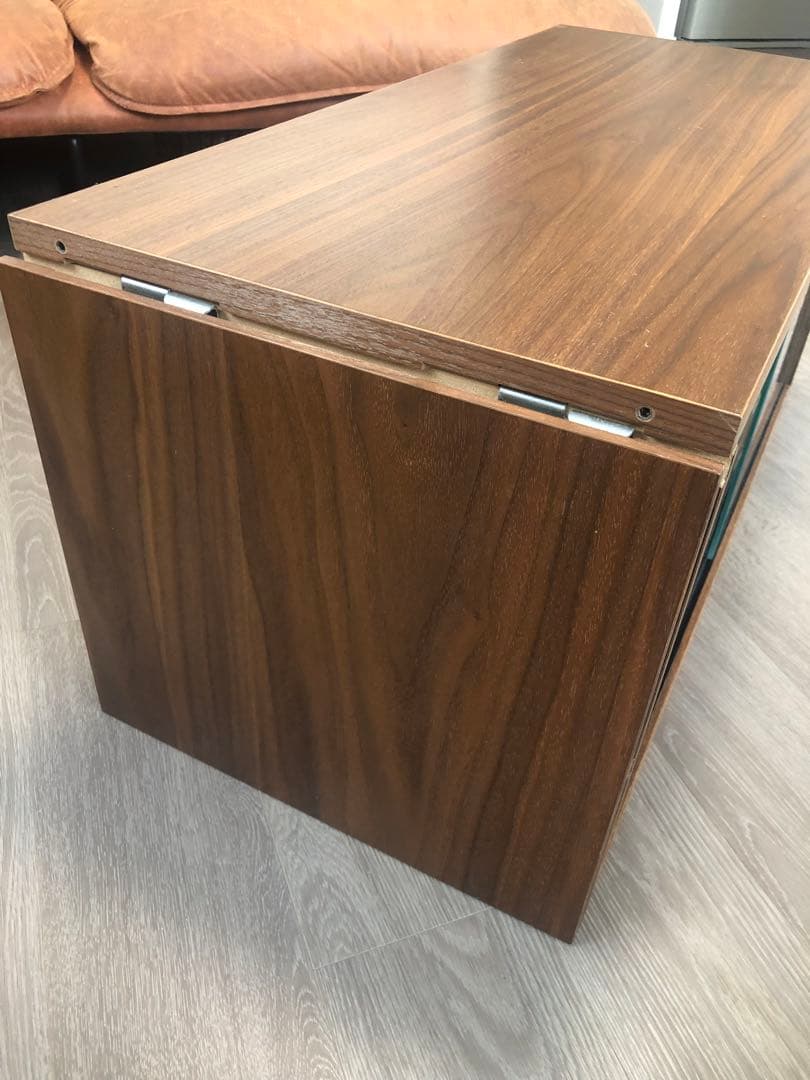 無印良品　スチールユニットシェルフ　ステンレスユニットシェルフ　ガラス引き戸