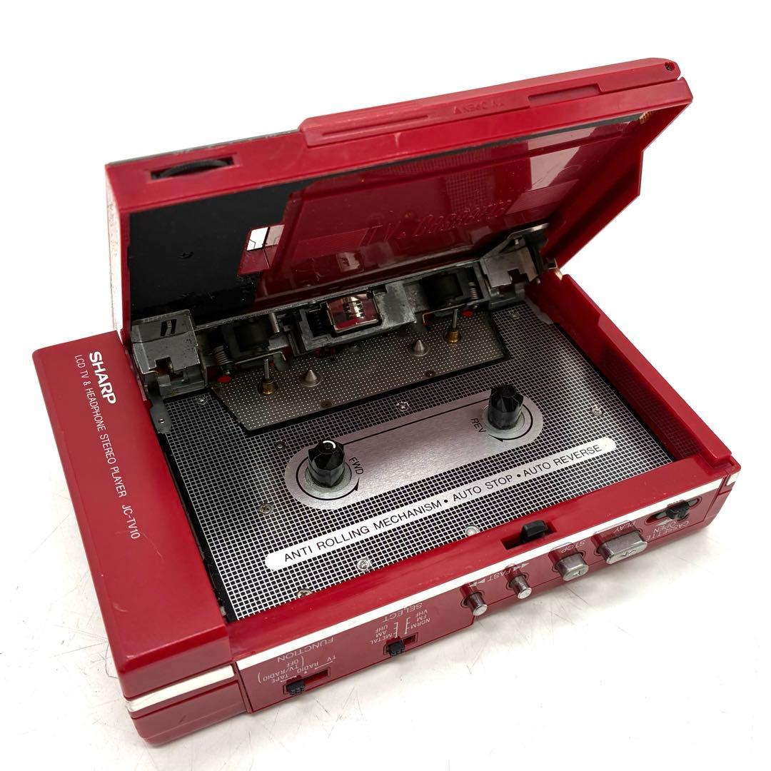 SHARP シャープ ポータブルラジカセ JC-TV10 TV付き 通電ok