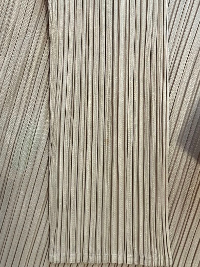 PLEATS PLEASE 長袖 ベージュ カットソー 軽く暖か✨重ね着に◎