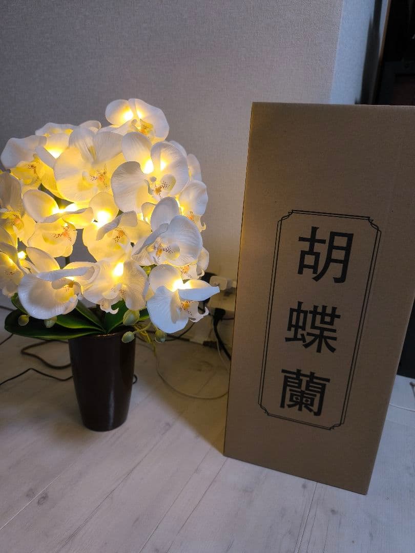 ルミナス灯胡蝶蘭　２個セット　お盆提灯祭壇