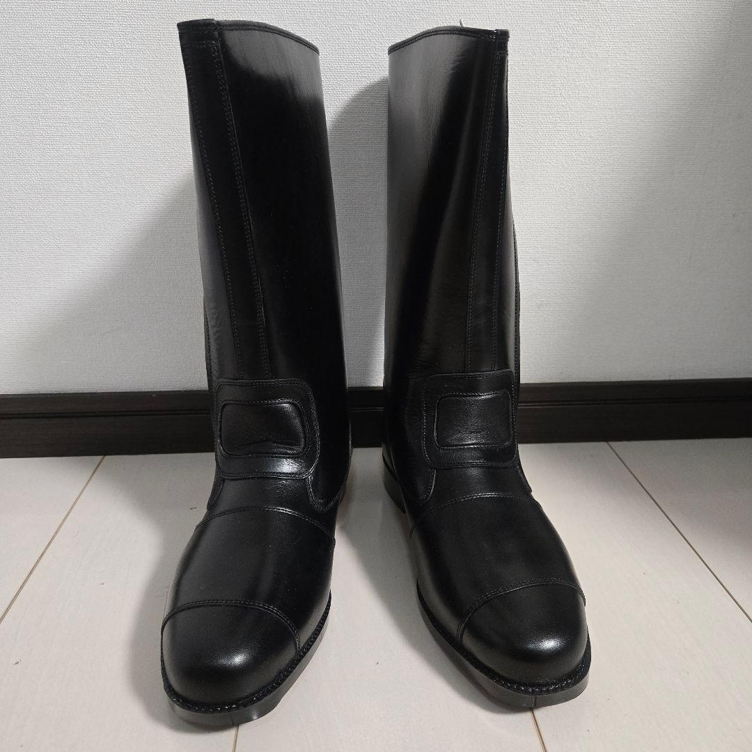 新品　king　crown キングクラウン　ブーツ　白バイ 25.5 ノサックス