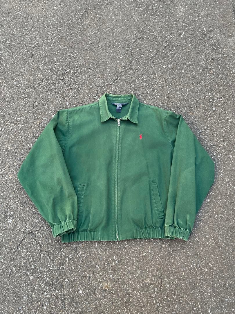 80s ラルフローレン　スウィングトップ　グリーン　三角タグ