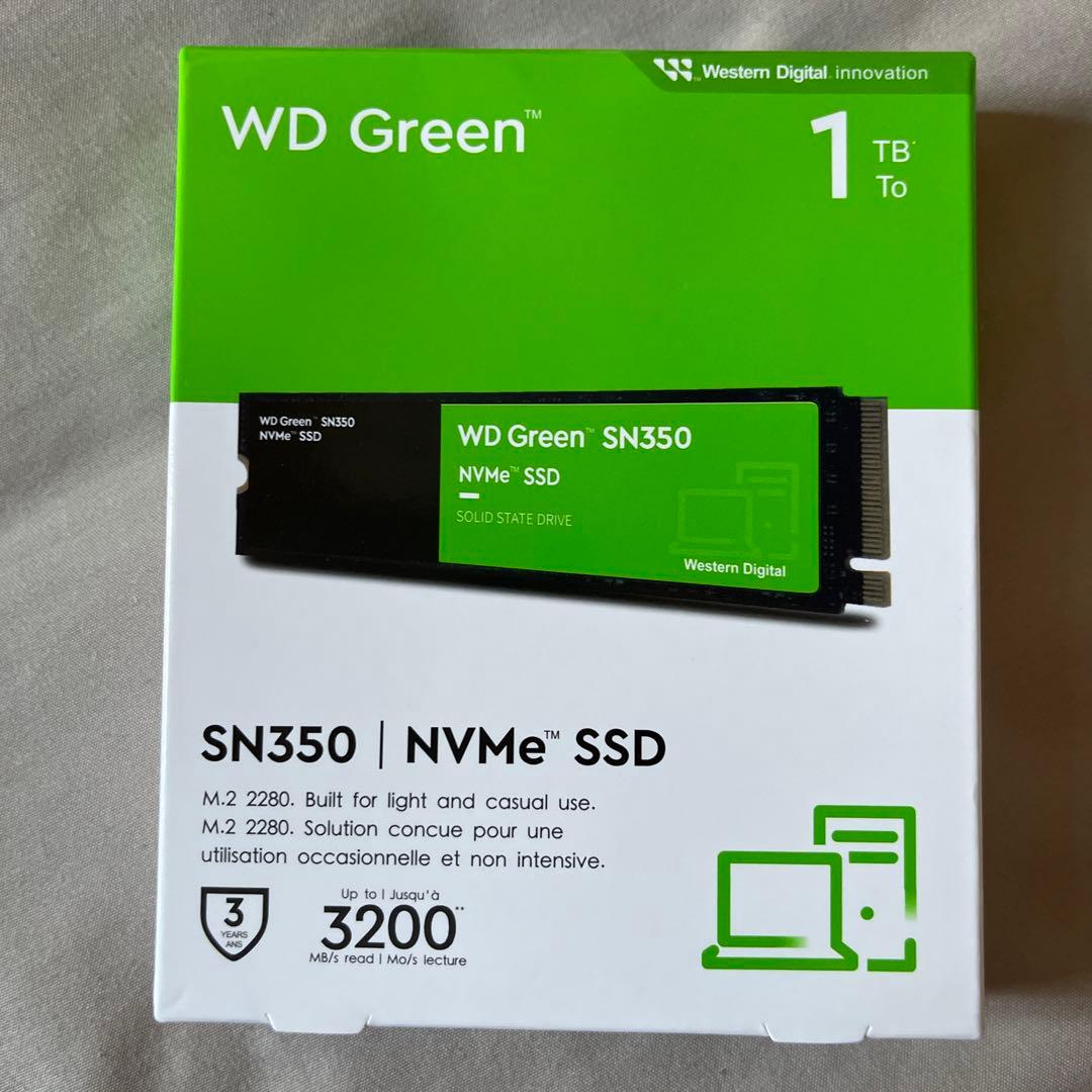 内蔵型SSD WD Green SN350 1TB NVMe SSD M.2 2280