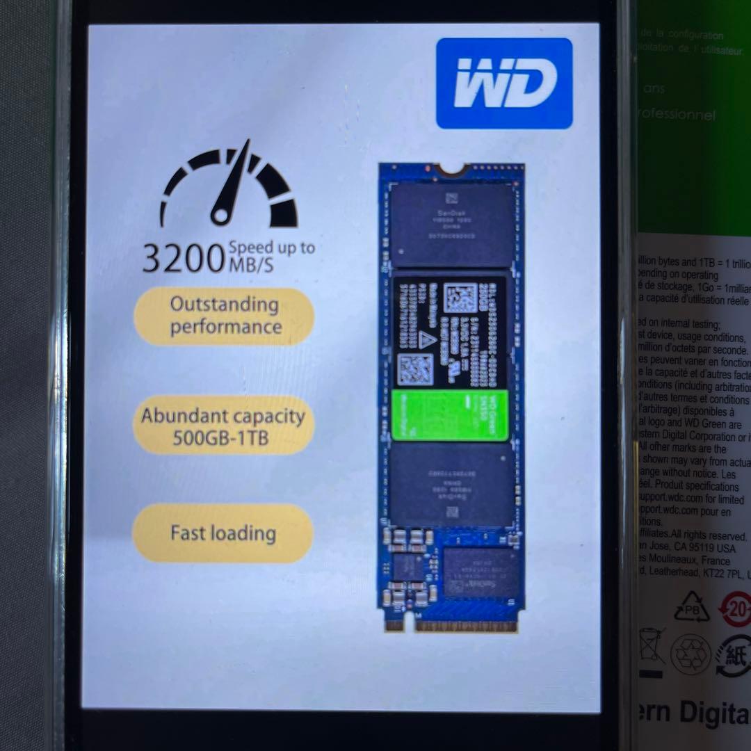 内蔵型SSD WD Green SN350 1TB NVMe SSD M.2 2280