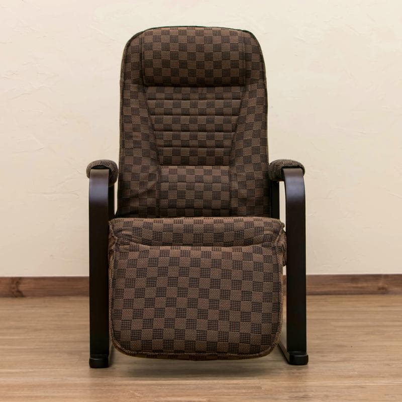 レバー式　リクライニングチェア　フット付き　3段階高さ調節