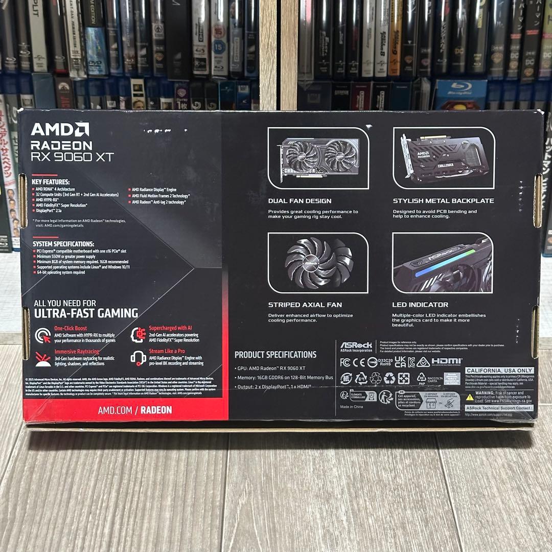 グラフィックボード・グラボ・ビデオカード ASRock AMD Radeon RX 9060 XT 16GB