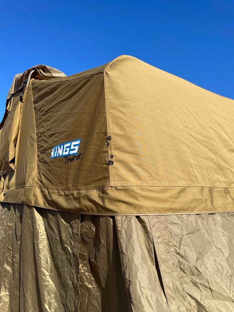 アドベンチャーキングスルーフトップテント　車両用テント カーキ