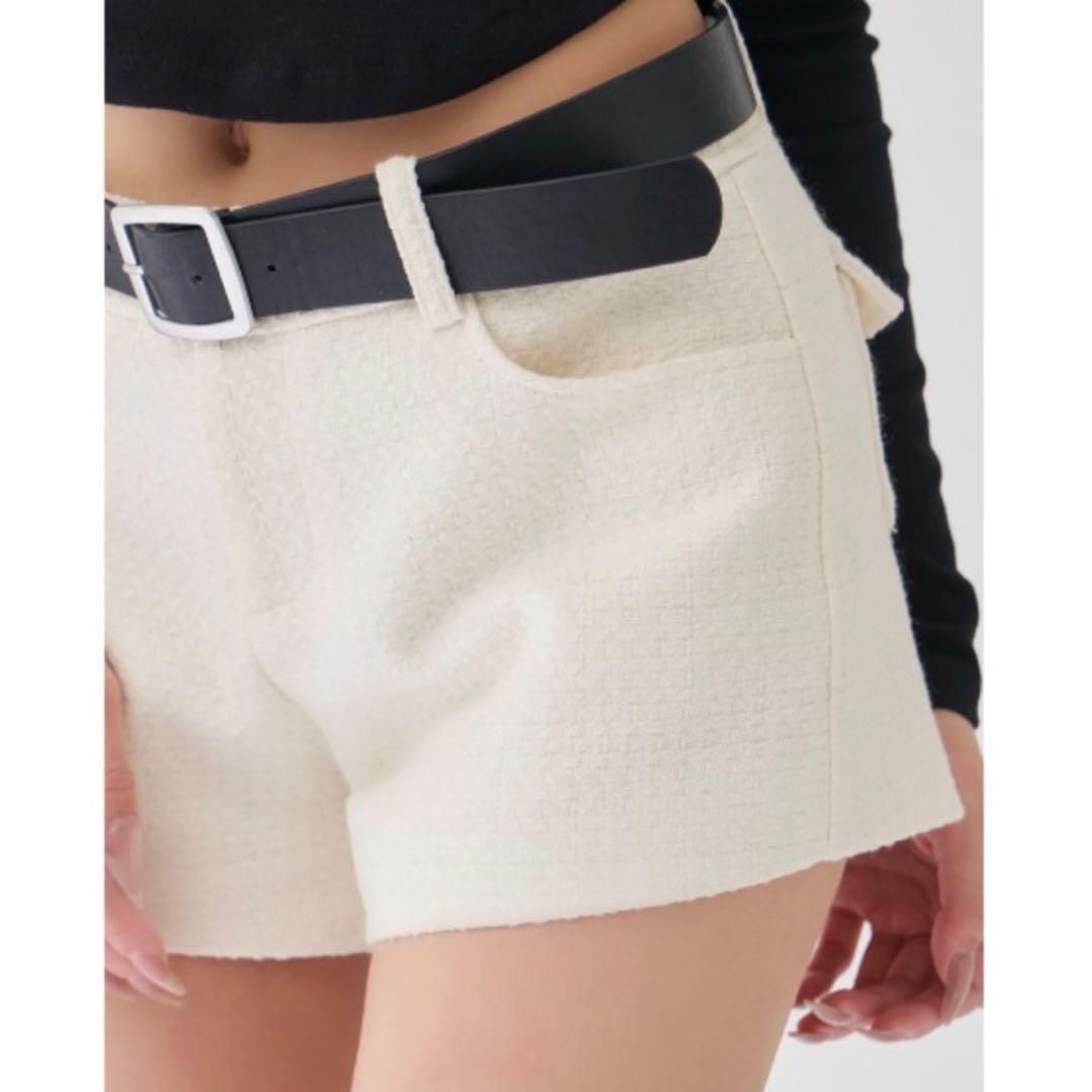 ショートパンツ ボンディングツイードショートパンツ ダーリッチ darich