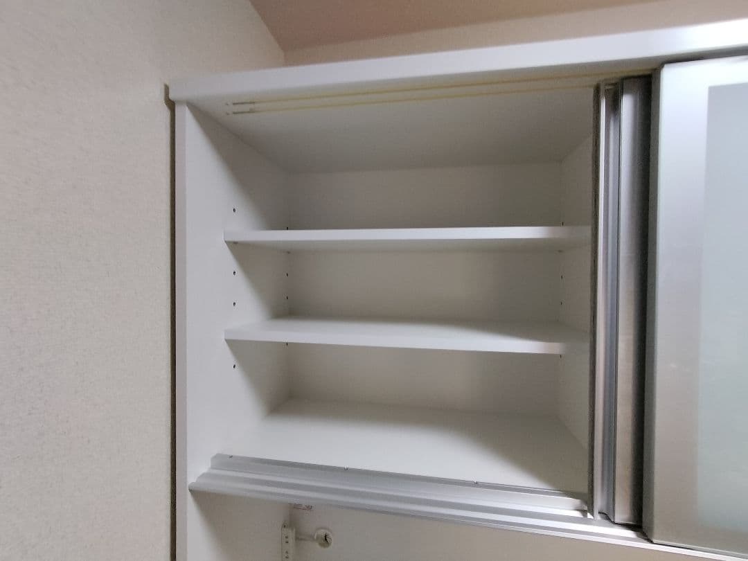 松田家具　キッチンボード　スモーク　　1400サイズ　食器棚　日本製　美品