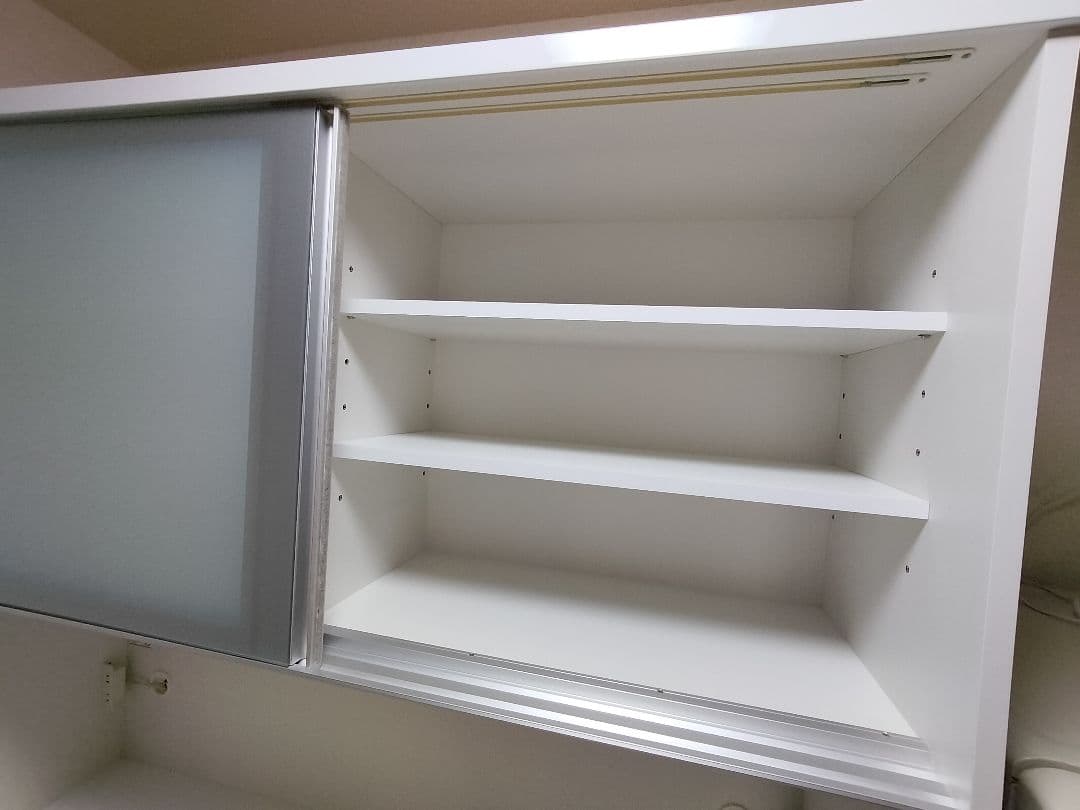 松田家具　キッチンボード　スモーク　　1400サイズ　食器棚　日本製　美品