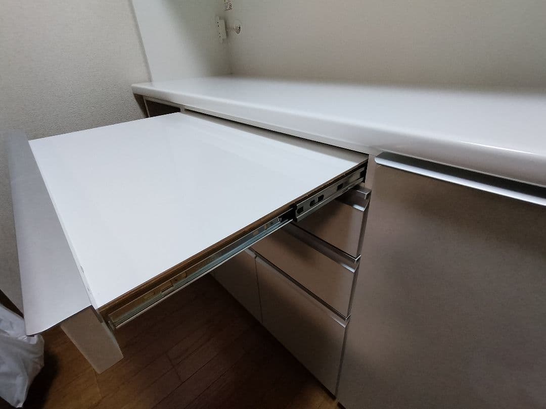 松田家具　キッチンボード　スモーク　　1400サイズ　食器棚　日本製　美品