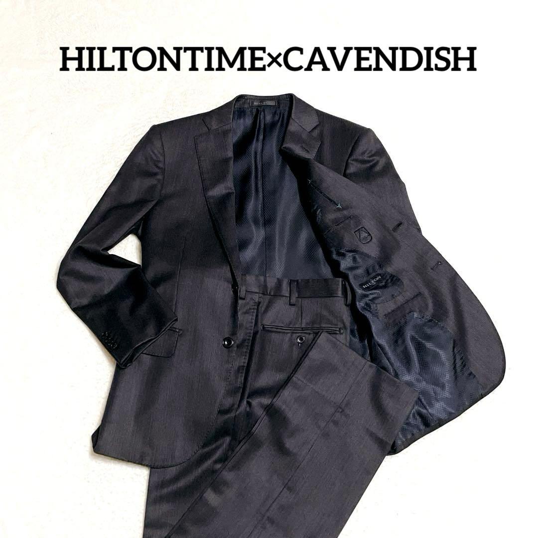 【美品】HILTONTIME スーツ　Super150’s ビキューナ　最高級