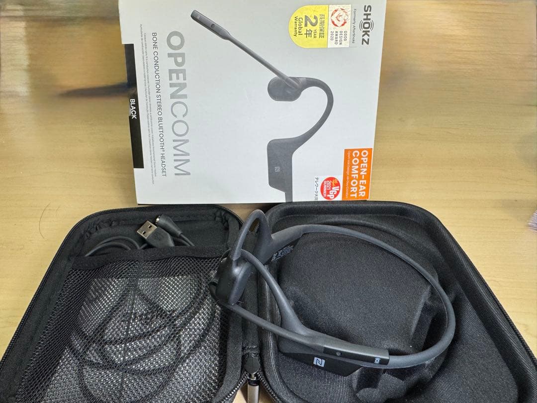 SHOKZ OPENCOMM ワイヤレスヘッドセット