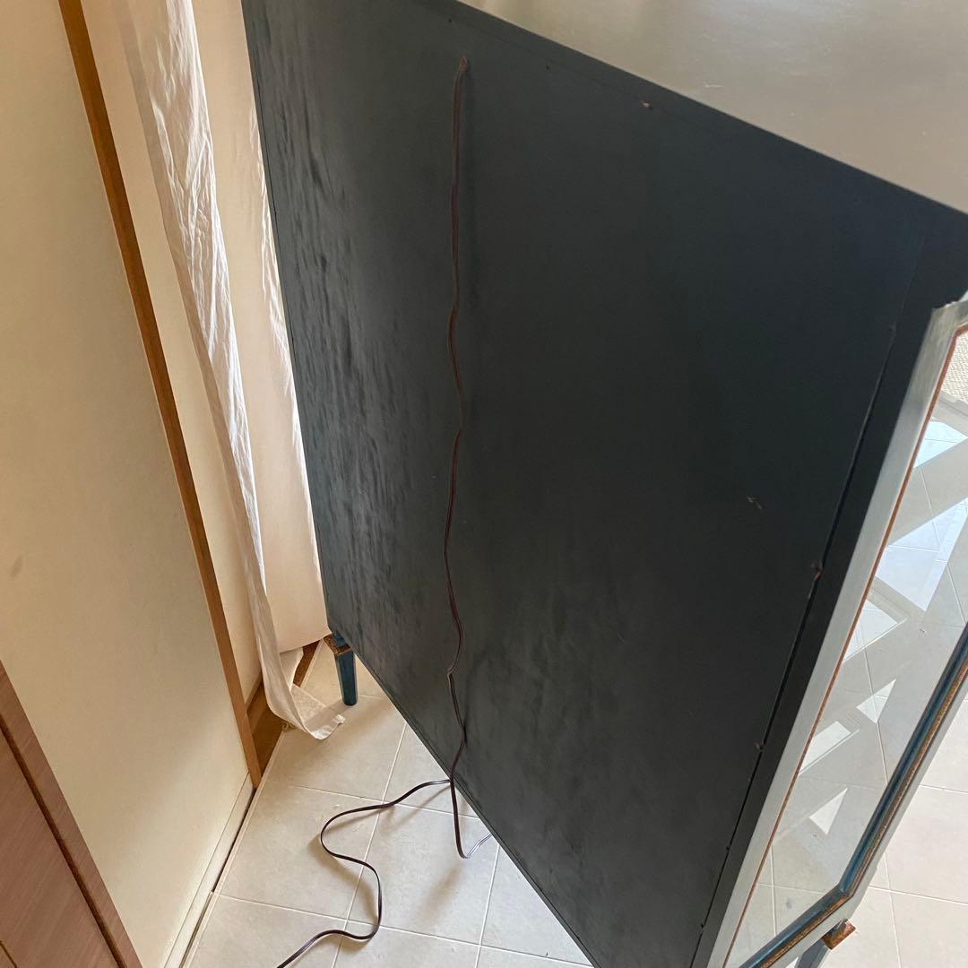 KSM17TEA　ガラスキャビネット　アンティーク　飾り棚　クラシック