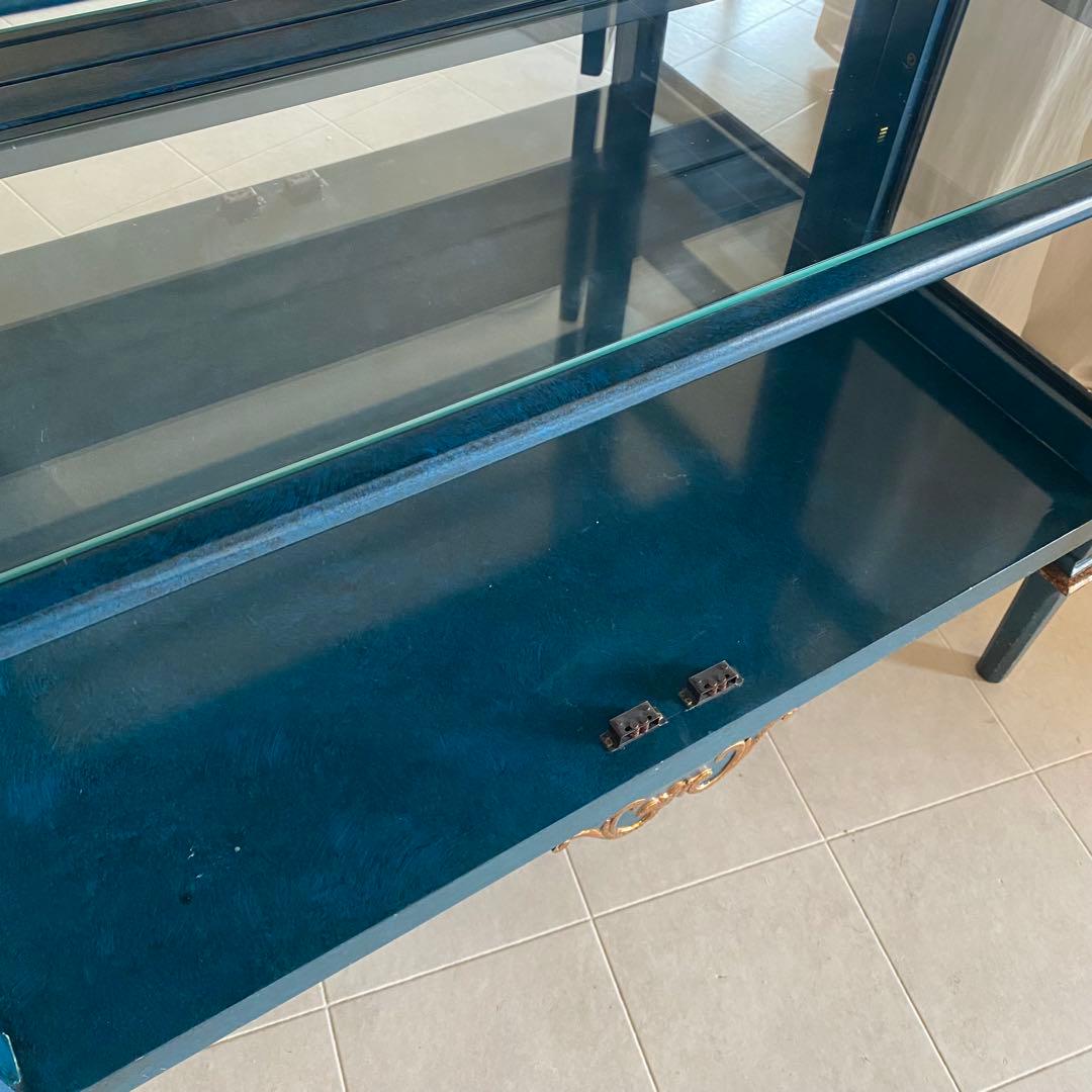 KSM17TEA　ガラスキャビネット　アンティーク　飾り棚　クラシック