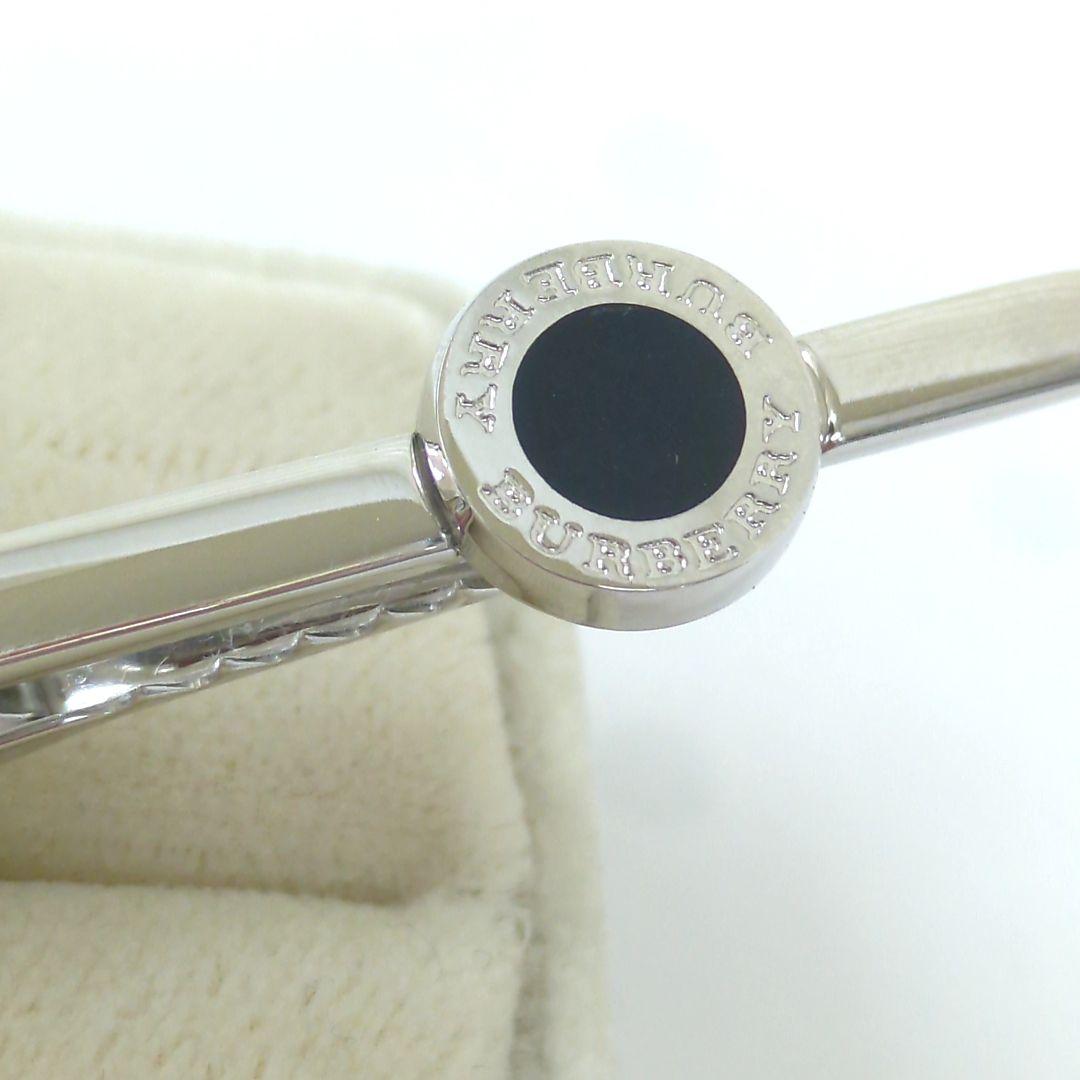 BURBERRY バーバリー タイピン ネクタイピン シルバーカラー ブラック