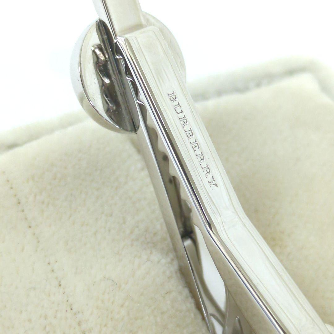 BURBERRY バーバリー タイピン ネクタイピン シルバーカラー ブラック