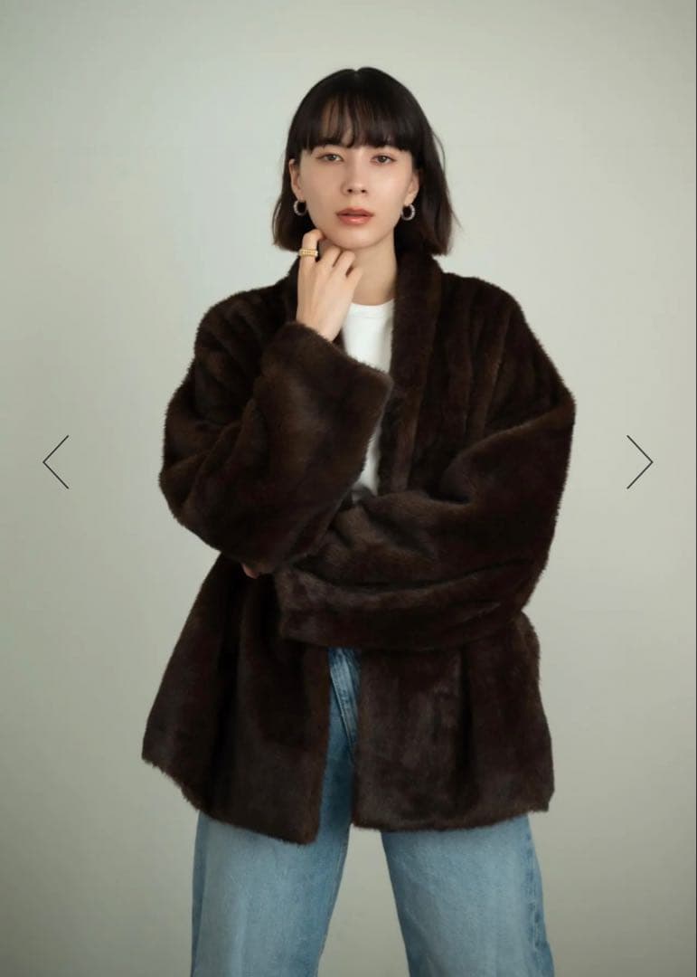 karry エコファー コート ブラウン 今期 新品未使用