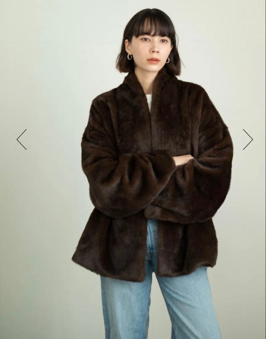 karry エコファー コート ブラウン 今期 新品未使用