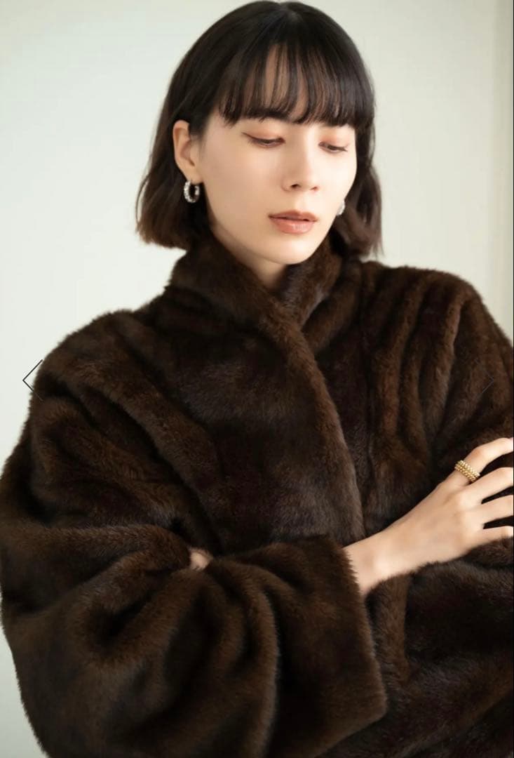 karry エコファー コート ブラウン 今期 新品未使用