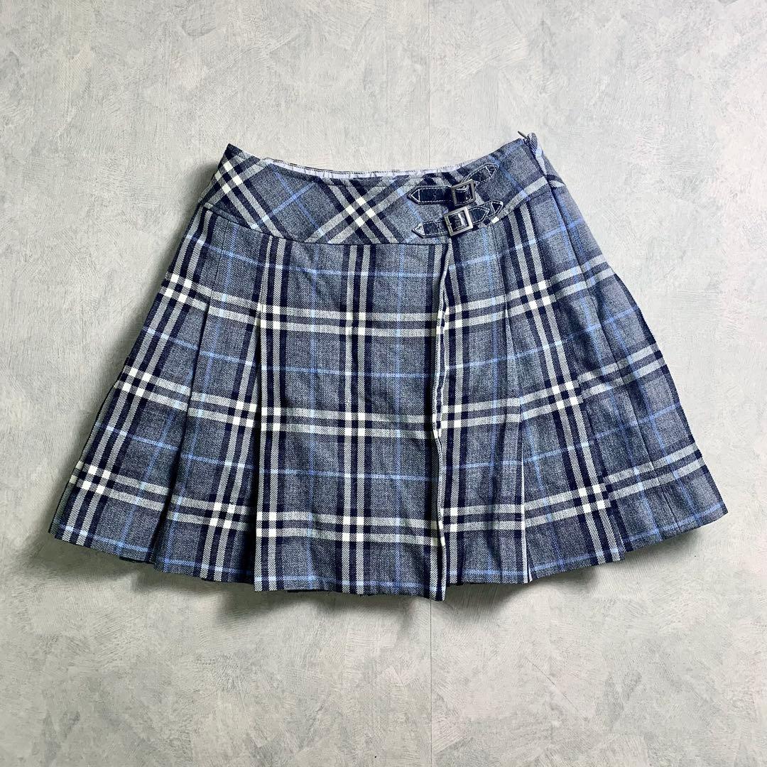 Burberry London ノバチェック　プリーツ ミニスカート