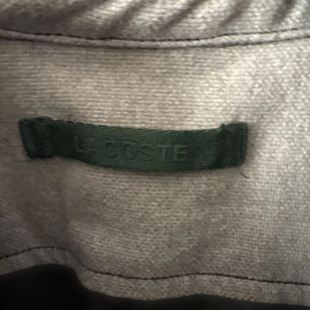 専用LACOSTEプレーンxバッファローチェックリバーシブルシャツアウターサイズ