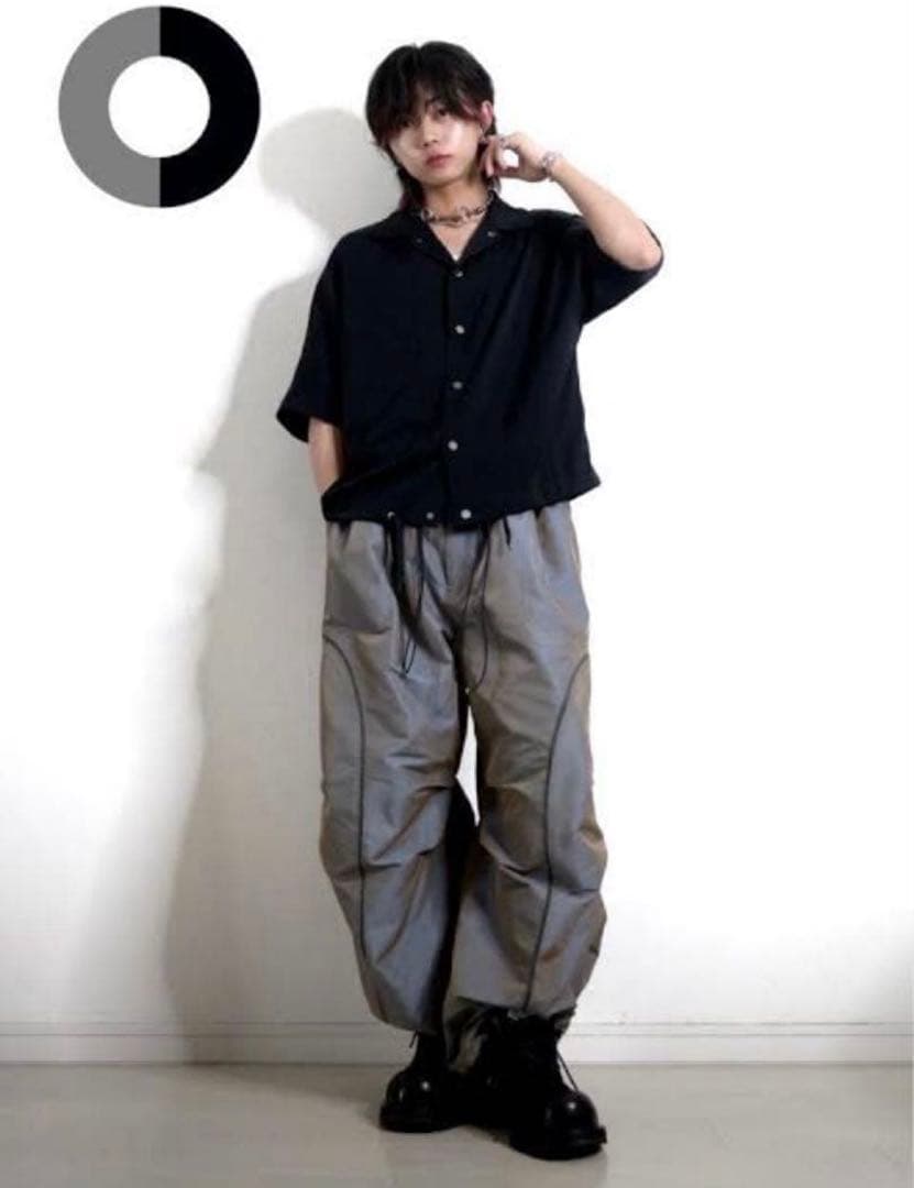 チ*カ様 GRANCY タカト着用色違い ウエストシャーリングビッグUFOパンツ