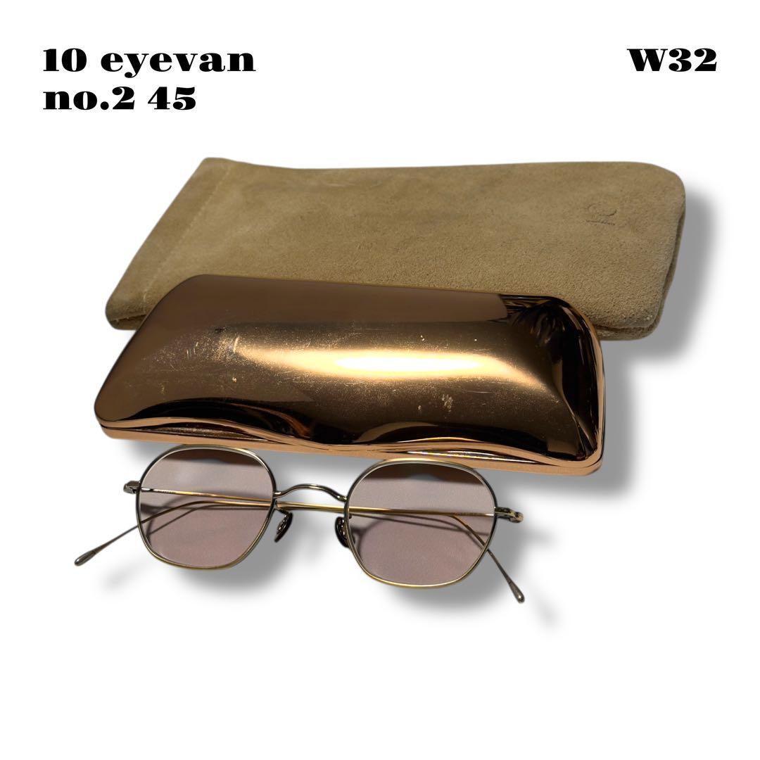 希少品！ 10 eyevan no.2 45 45 22 145 ゴールド 金銀