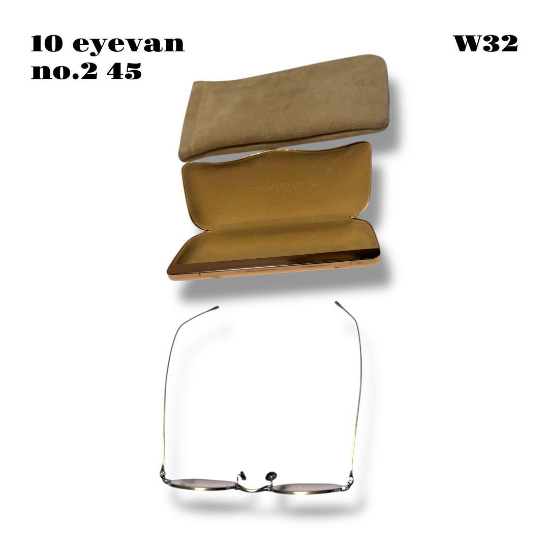 希少品！ 10 eyevan no.2 45 45 22 145 ゴールド 金銀