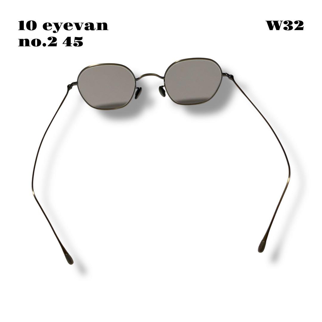 希少品！ 10 eyevan no.2 45 45 22 145 ゴールド 金銀