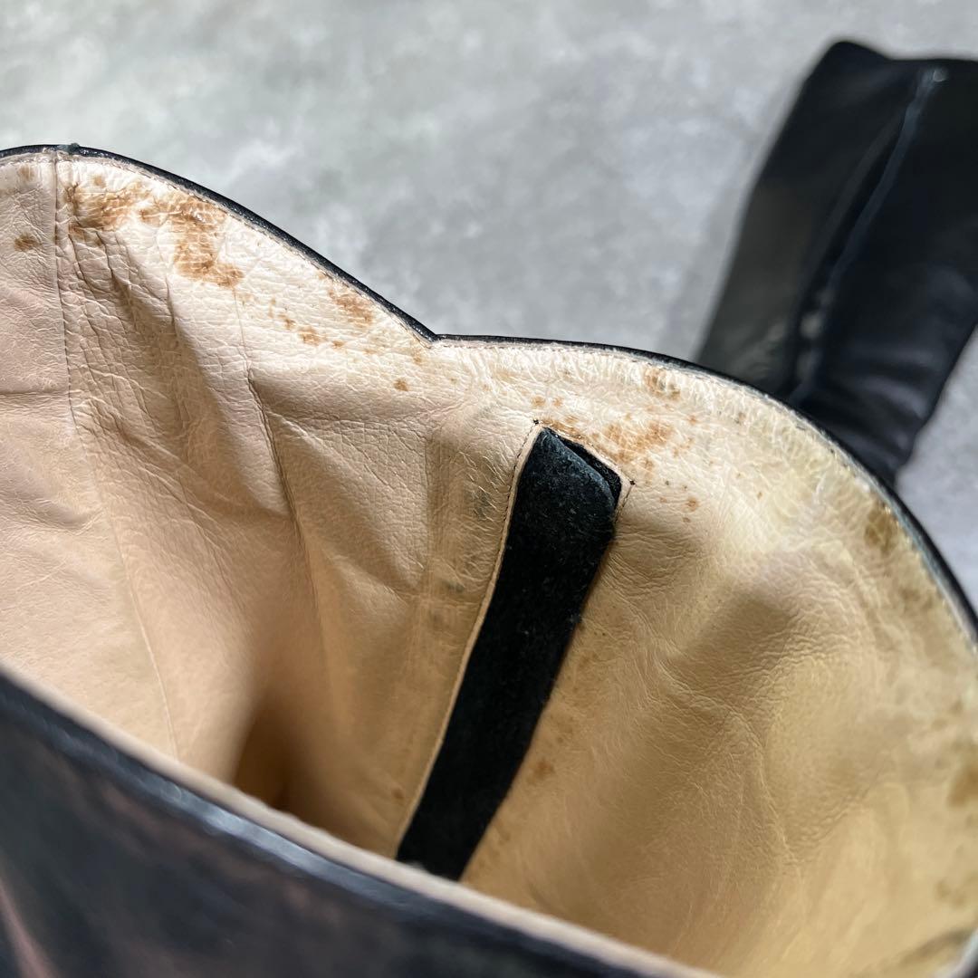 ISSEY MIYAKE ロングブーツ　本革　デザイナーズ　25cm AJ403