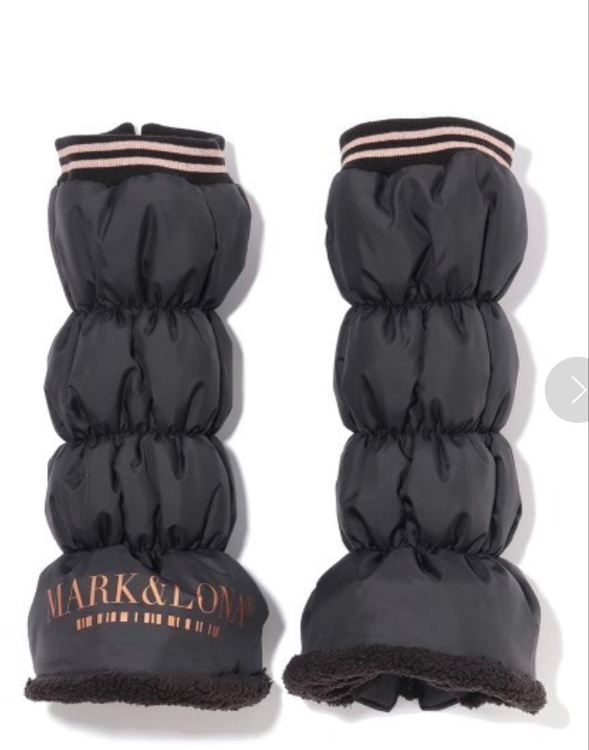 MARK&LONA ブラックレッグウォーマー フリーサイズ
